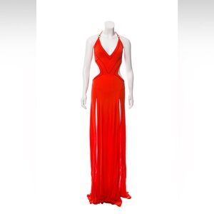 Orange Dsquared² maxi dress with halter top. Size M.